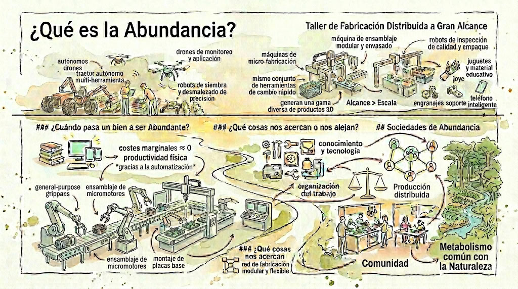 abundancia, tecnología, comunidad, producción distribuida