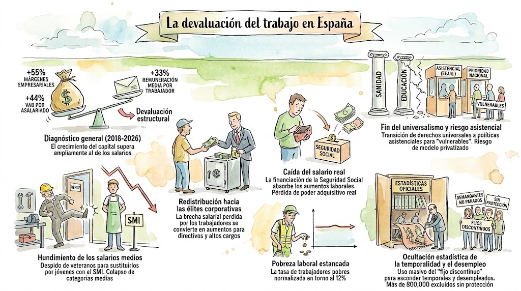 La devaluación del trabajo en España